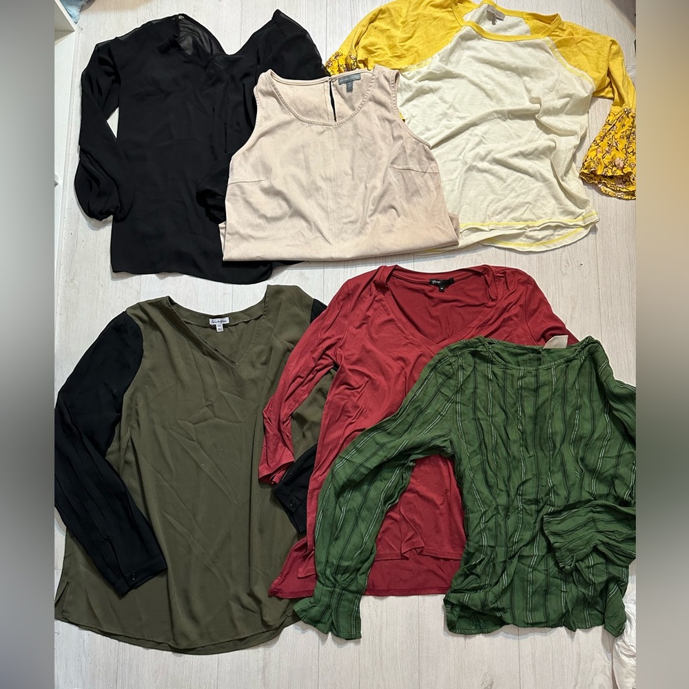 Women 6 tops bundle- size M
